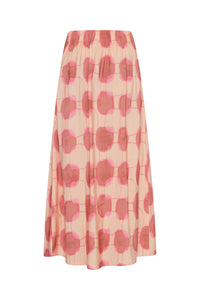 B.Young Hanva Pink Tie Dye Mix Printed Ankle Length Skirt, 20814930