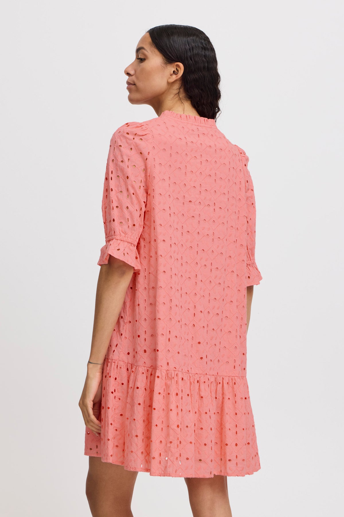 B.Young Bygalla Strawberry Pink Embroidered Layered Dress, 20814935