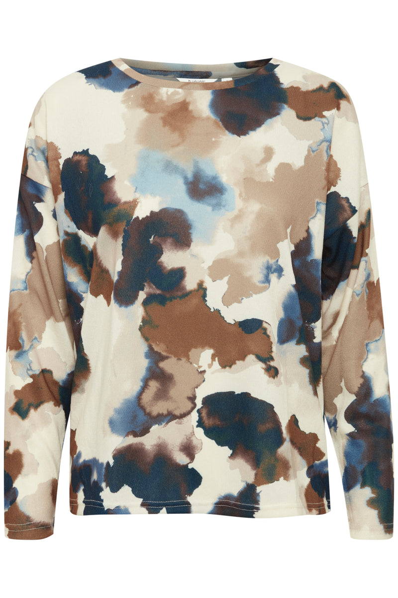 B.Young ByPieta Birch Watercolour Printed Knitted Pullover, 20815356