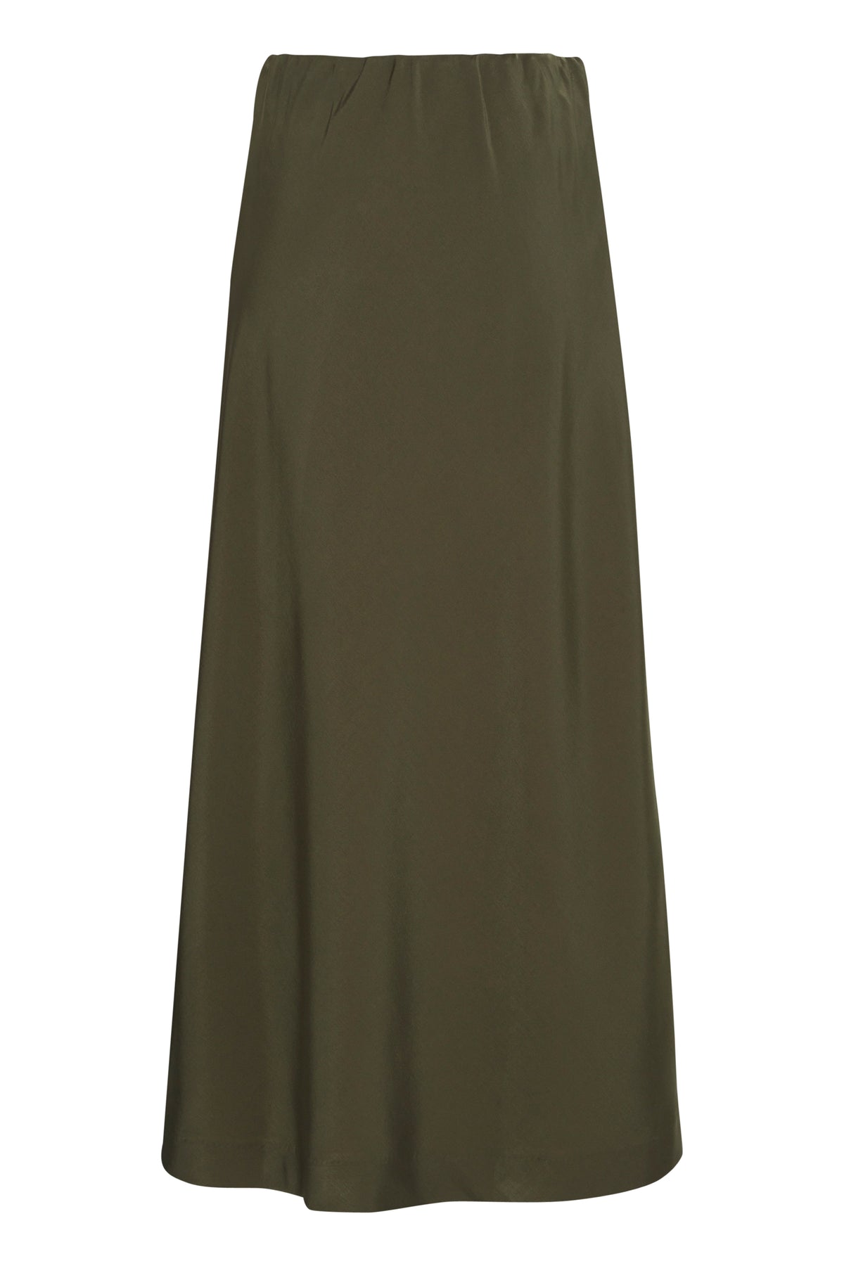 B.Young ByDolora Olive Night Satin Ankle Length Slip Skirt, 20815584