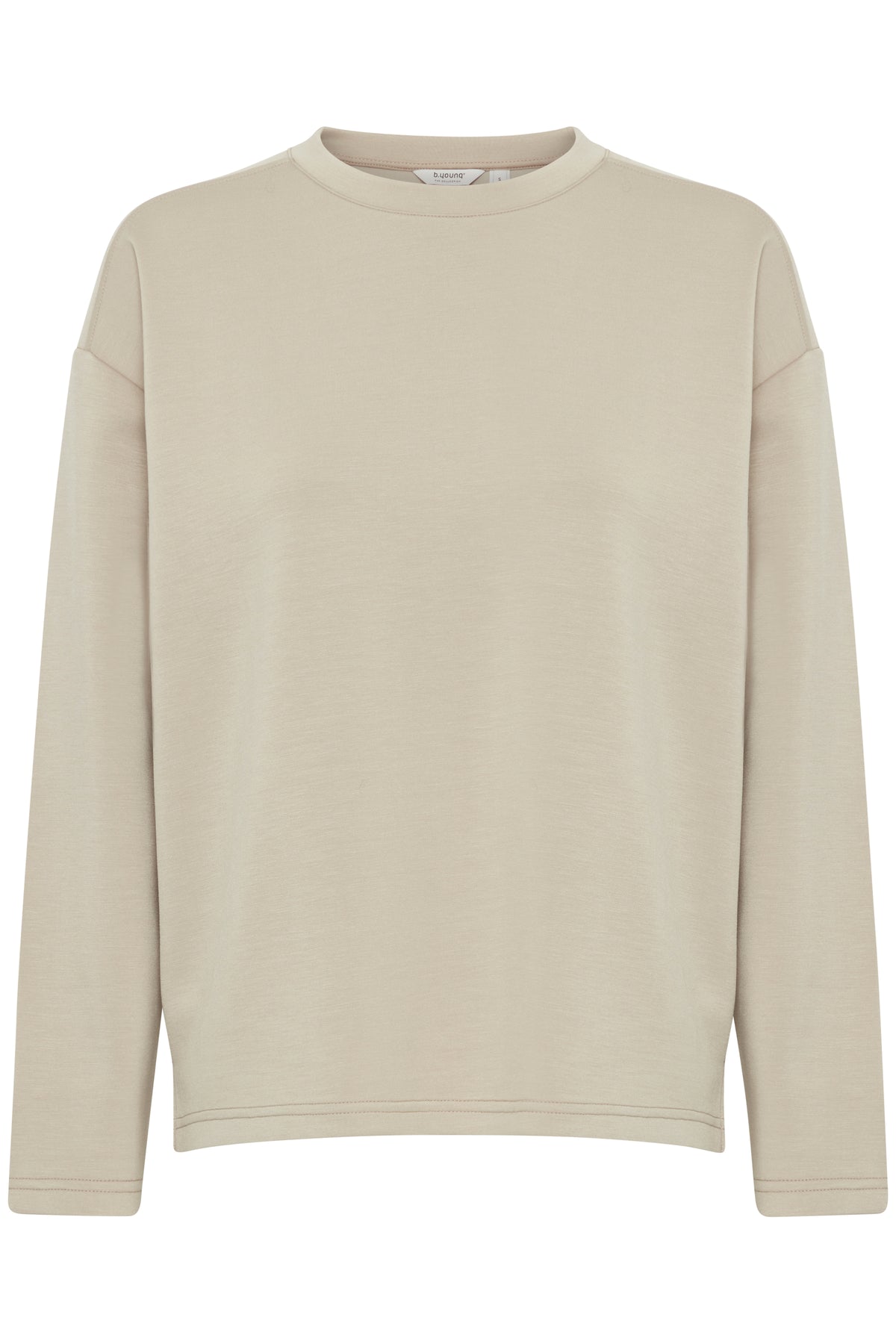 B.Young Bypusti String Beige Long Sleeve Modal Sweatshirt, 20815707