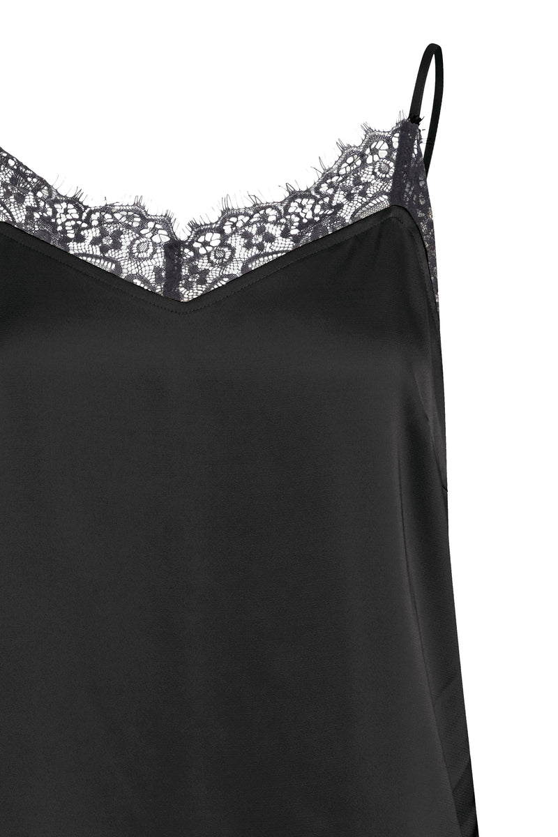 B.Young Byflair Black Lace Cami Top, 20815851