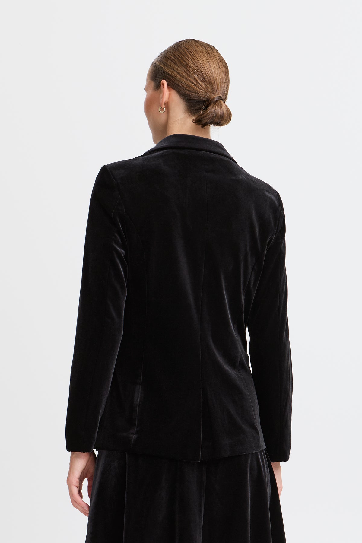 B.Young ByPerlina Black Velvet Blazer, 20815932