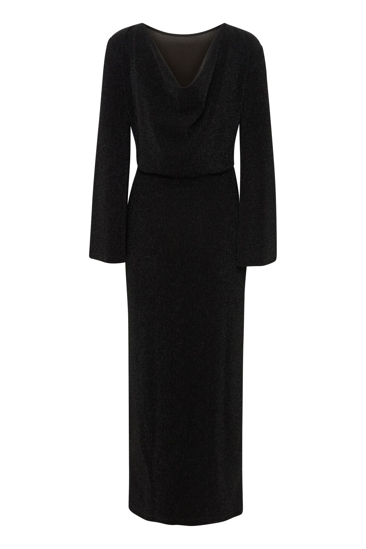 B.Young ByShiloh Black Lurex Cowl Back Dress, 20815953