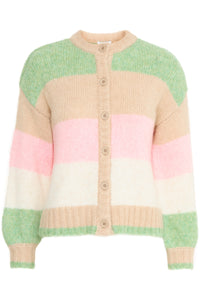 B.Young Byonero Rose Stripe Supersoft Cardigan