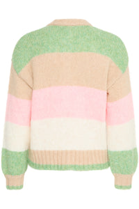 B.Young Byonero Rose Stripe Supersoft Cardigan