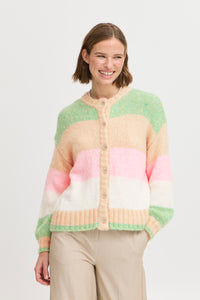 B.Young Byonero Rose Stripe Supersoft Cardigan