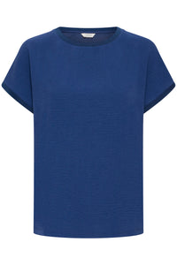 B.Young ByPanyax Medieval Blue Silky Front T-Shirt