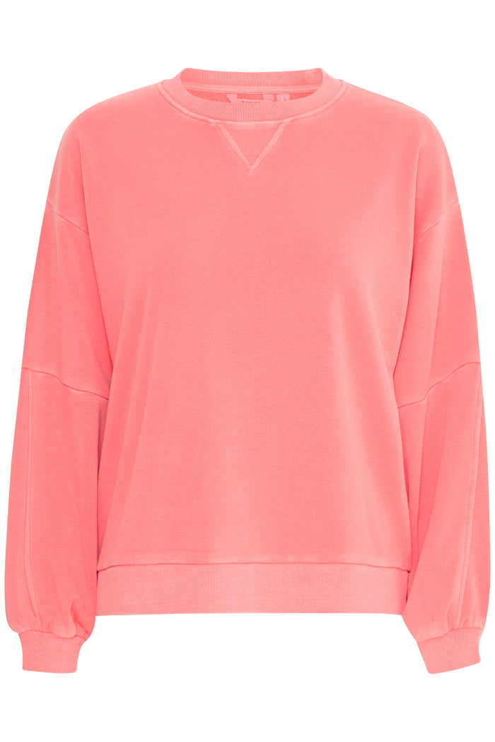 B.Young Bystana Porcelain Coral Teddy Fleece Lined Sweatshirt, 20816360