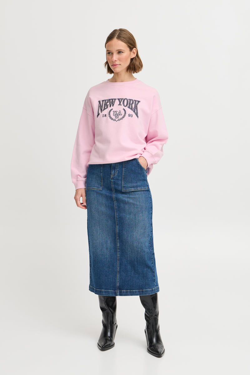 B.Young BySoma Rose Pink Supersoft Oversized Sweatshirt