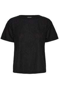 B.Young Bysif Black Roundneck Knitted T-Shirt