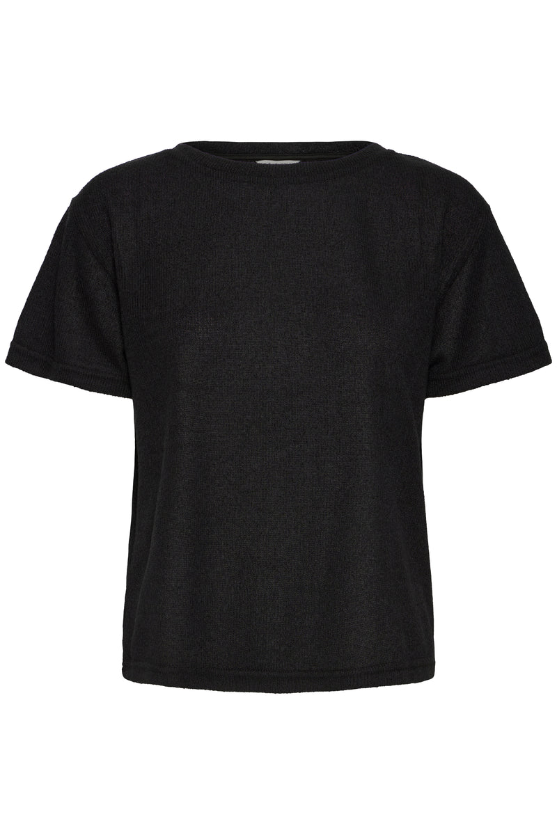 B.Young Bysif Black Roundneck Knitted T-Shirt