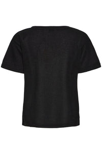 B.Young Bysif Black Roundneck Knitted T-Shirt