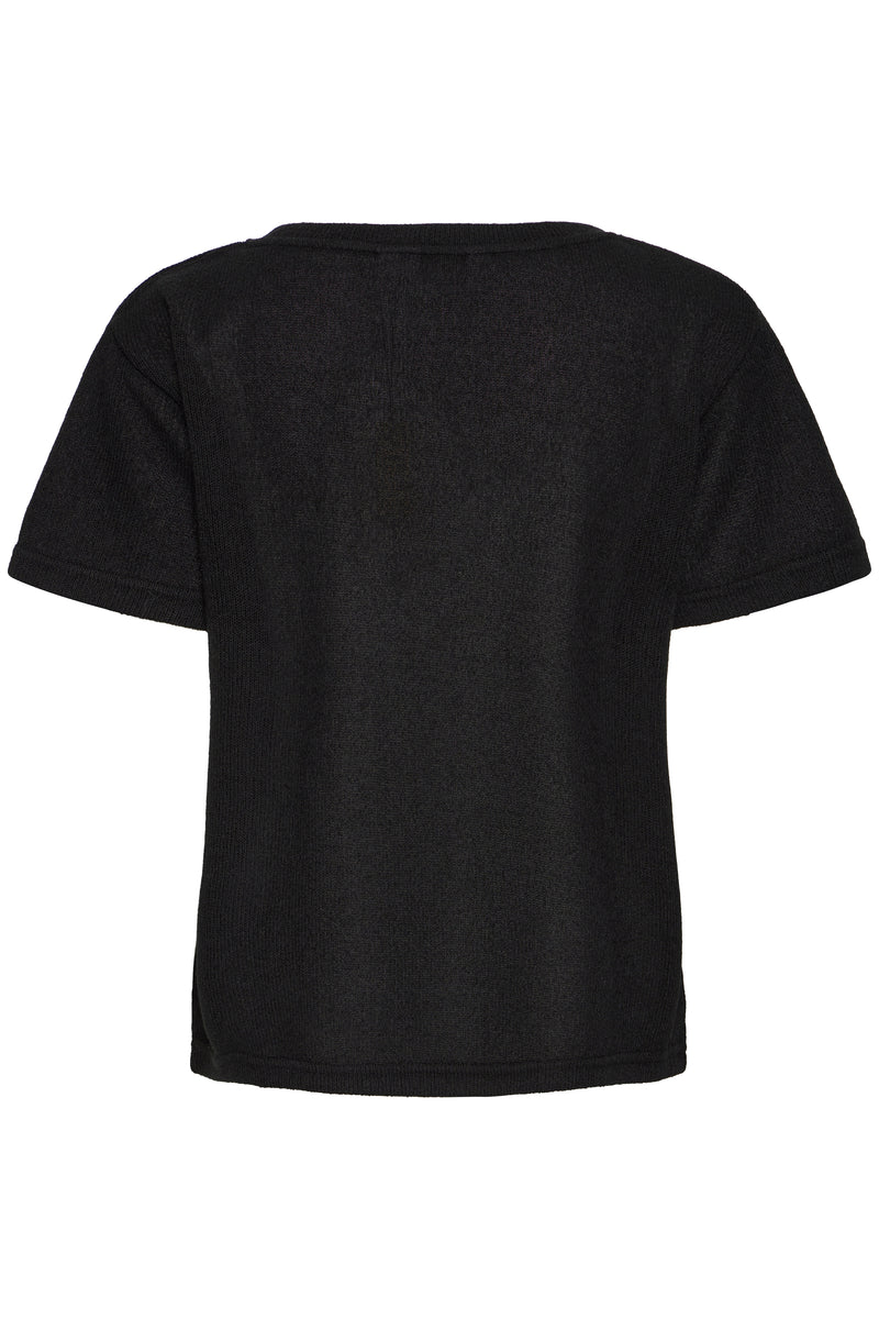 B.Young Bysif Black Roundneck Knitted T-Shirt