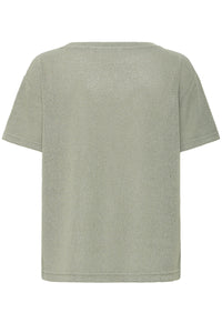 B.Young Bysif Sea Spray Khaki Roundneck Knitted T-Shirt