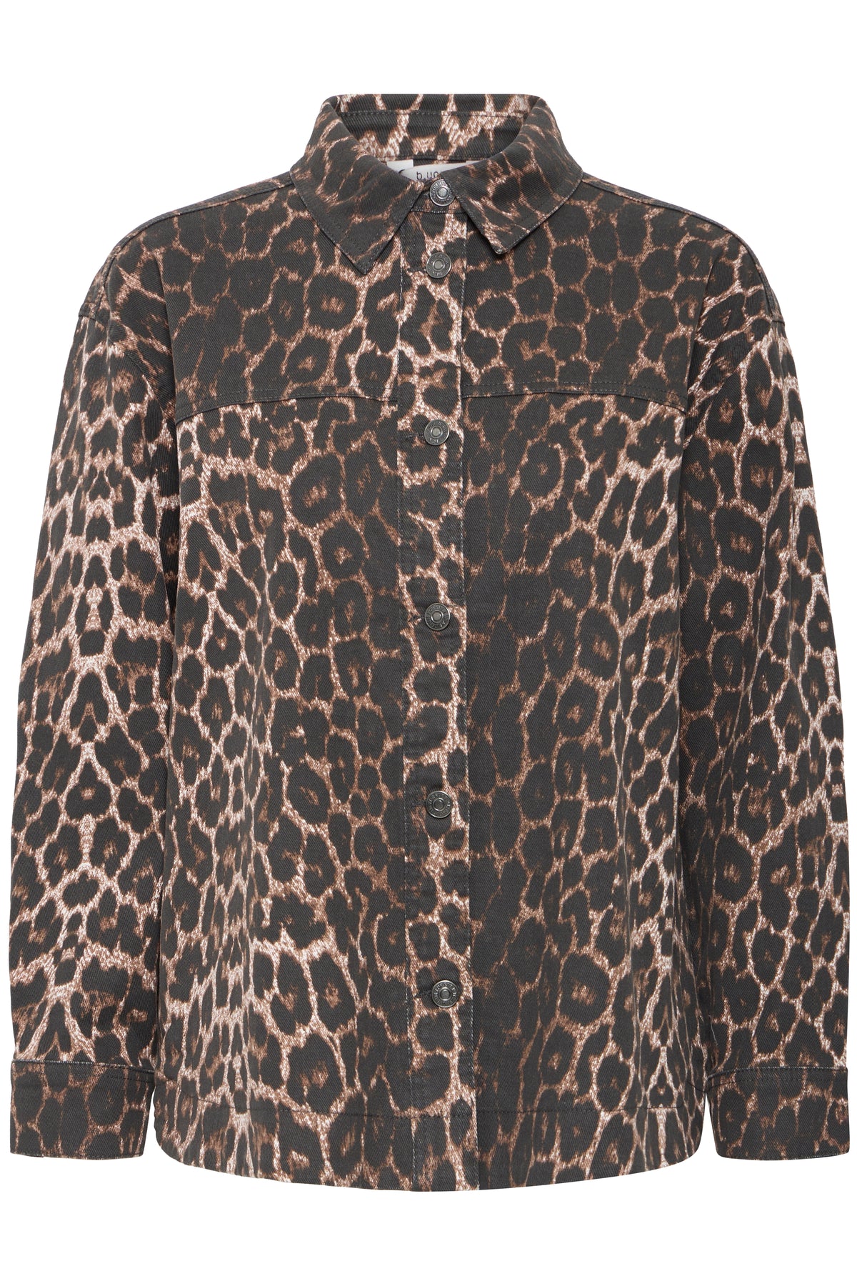 B.Young ByKenna Leopard Print Oversized Shirt Jacket, 20817017