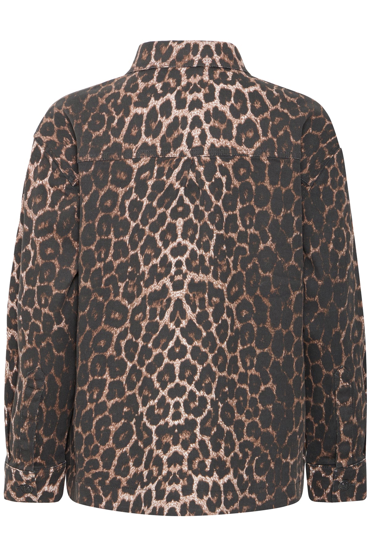B.Young ByKenna Leopard Print Oversized Shirt Jacket, 20817017