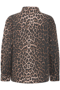 B.Young ByKenna Leopard Print Oversized Shirt Jacket, 20817017