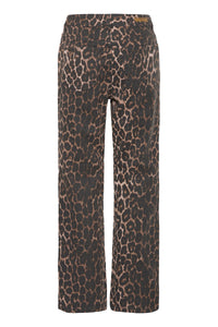 B.Young ByKenna Highwaisted Leopard Straight Leg Ankle Length Jeans, 20817019