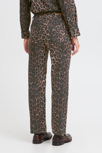 B.Young ByKenna Highwaisted Leopard Straight Leg Ankle Length Jeans, 20817019