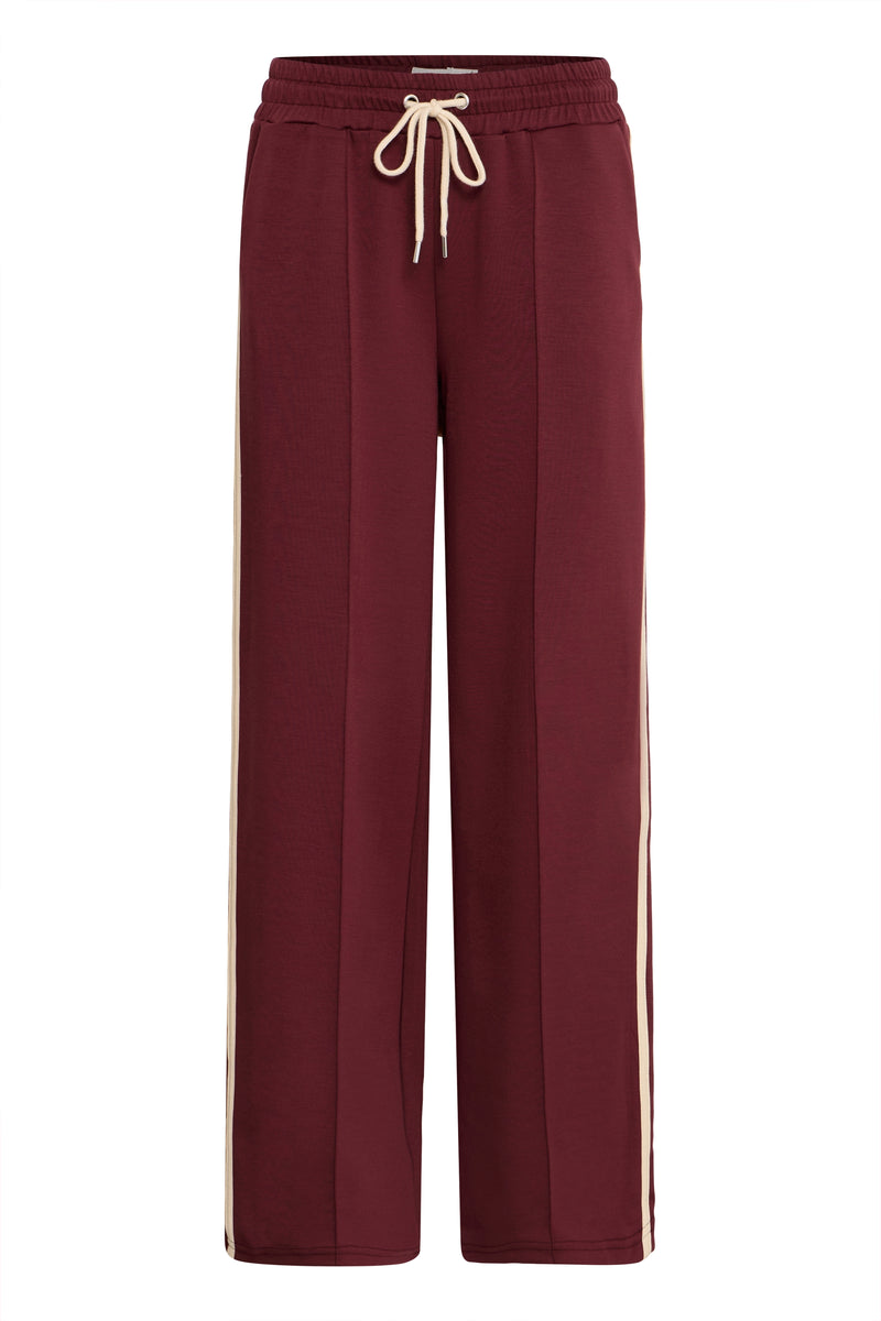 B.Young ByPusti Port Royale Constrast Sports Luxe Wide Leg Joggers