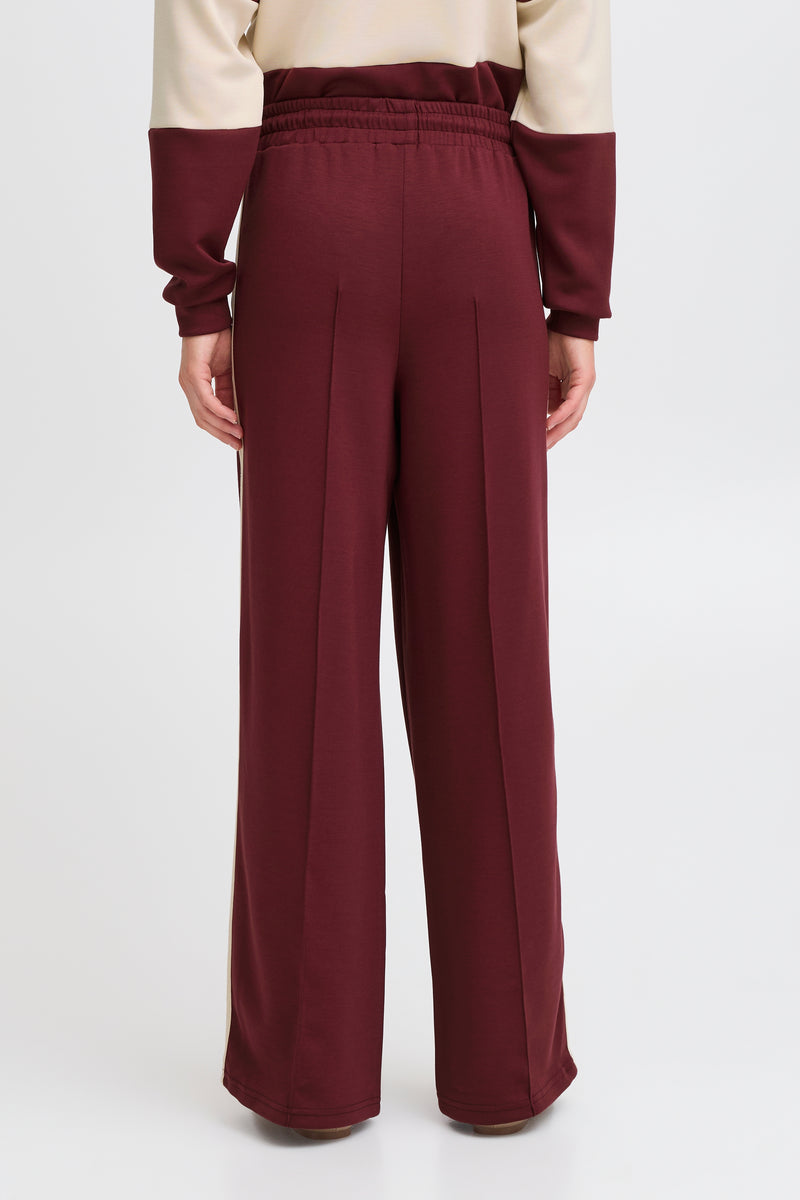 B.Young ByPusti Port Royale Constrast Sports Luxe Wide Leg Joggers