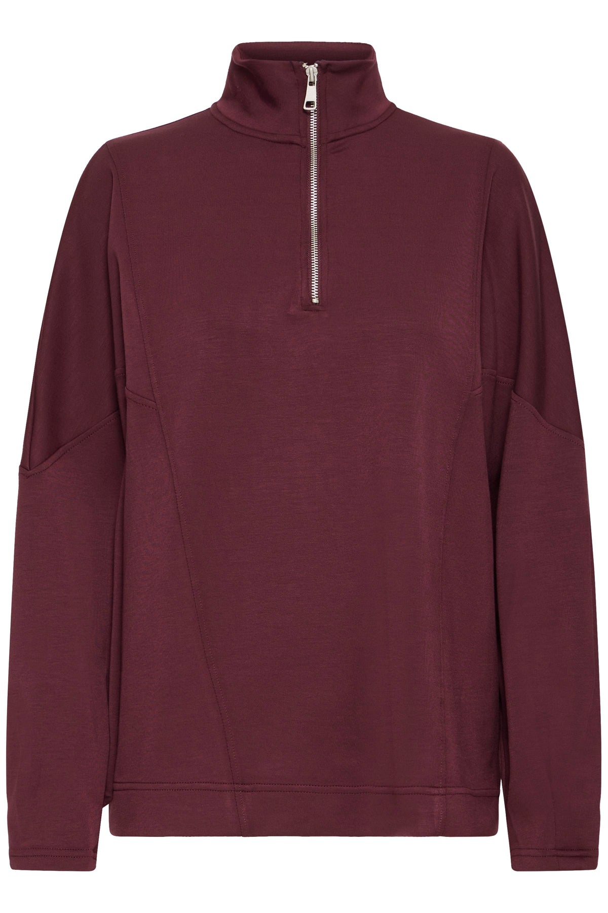 B.Young ByPusti Port Royale Modal Oversized Half Zip Sweatshirt