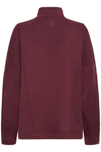 B.Young ByPusti Port Royale Modal Oversized Half Zip Sweatshirt