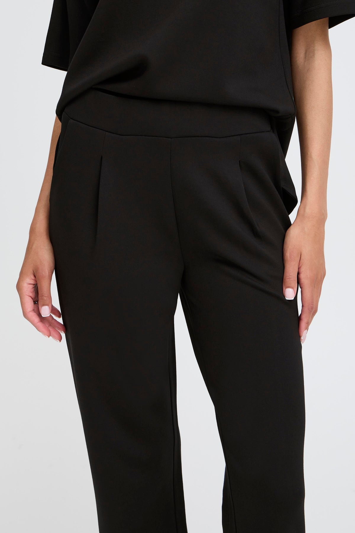 B.Young ByPusti Meteorite Black Modal Straight Leg Joggers