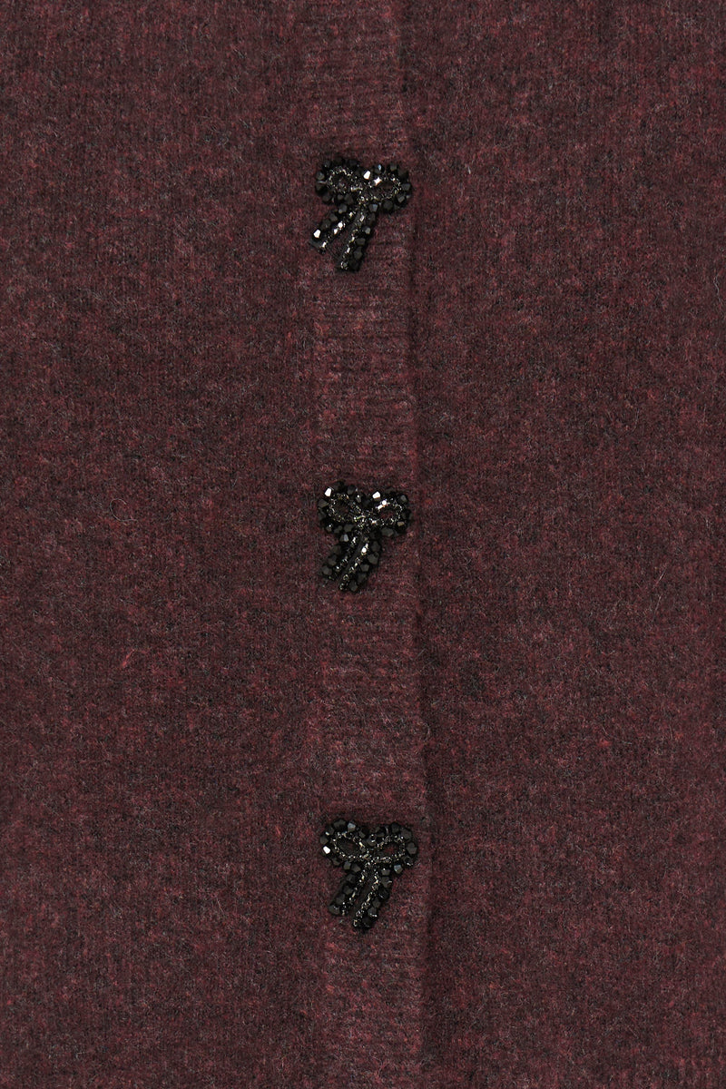 B.Young ByOmea Port Royale Embellished Bow Cardigan