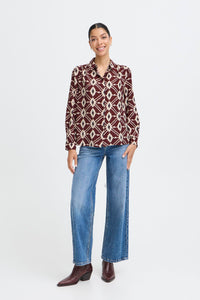 B.Young Ikaia Port Royale Ikat Printed Shirt