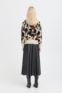 B.Young ByOmea Birch Cow Print Supersoft Knit