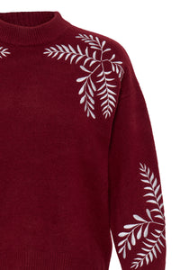B.Young ByMagge Port Royale Melange Embroidered Jumper, 20818186