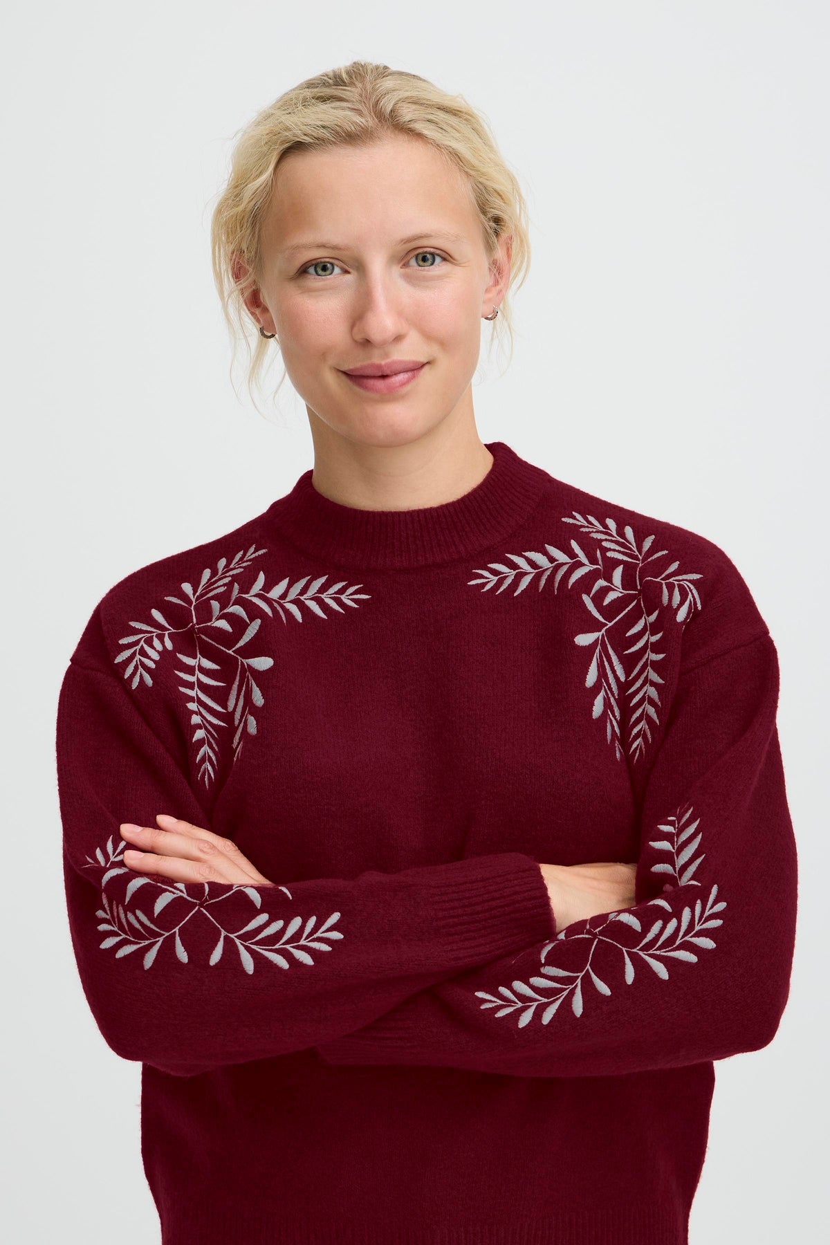 B.Young ByMagge Port Royale Melange Embroidered Jumper, 20818186