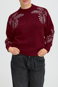 B.Young ByMagge Port Royale Melange Embroidered Jumper, 20818186
