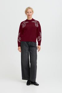B.Young ByMagge Port Royale Melange Embroidered Jumper, 20818186