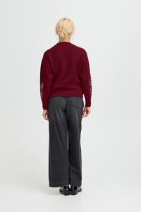 B.Young ByMagge Port Royale Melange Embroidered Jumper, 20818186