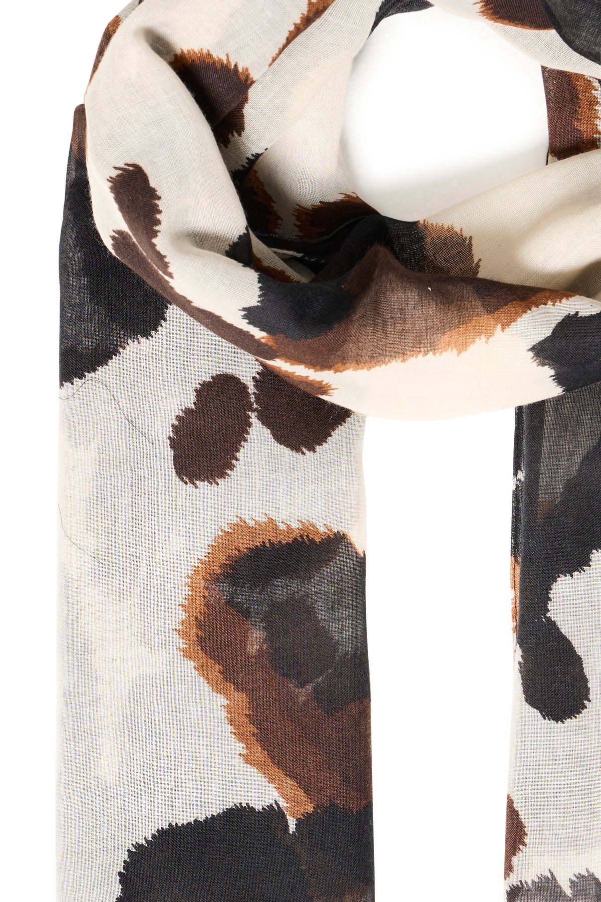 B.Young ByWallam Birch Cow Print Scarf