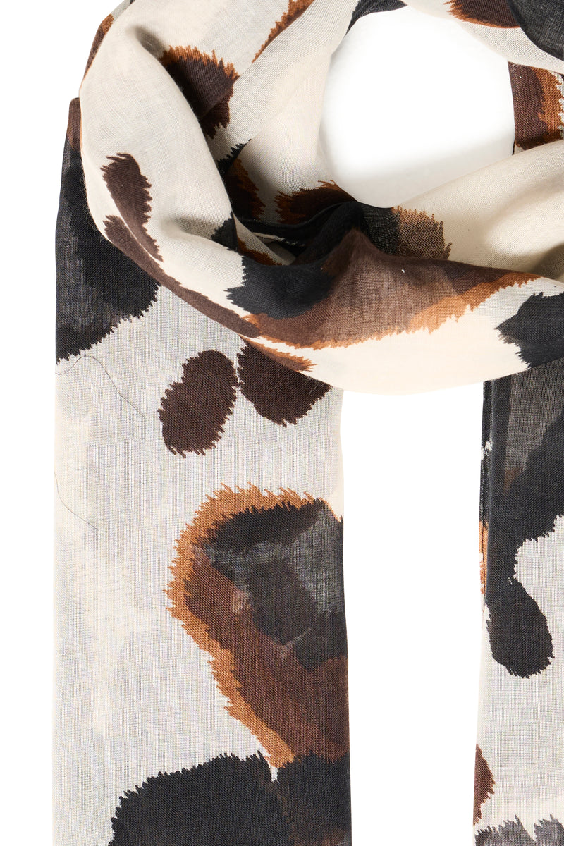 B.Young ByWallam Birch Cow Print Scarf