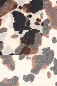 B.Young ByWallam Birch Cow Print Scarf