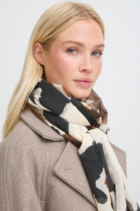 B.Young ByWallam Birch Cow Print Scarf, 20818277