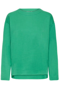 B.Young ByPusti Leprechaun Green Modal Dipped Hem Top, 20818436