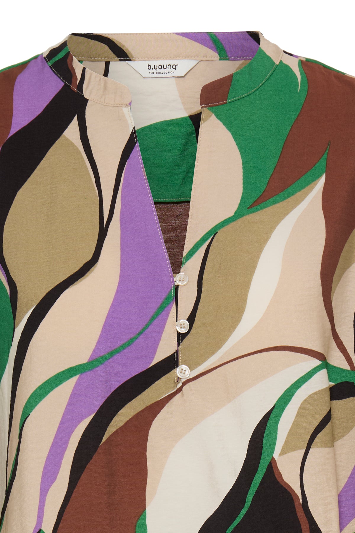 B.Young ByIbini Chinchilla Abstract Printed Blouse, 20818529