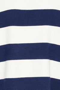 B.Young ByOtari Medieval Blue Striped Supersoft Knit