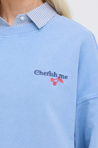 B.Young ByRasma Robbie Blue 'Cherish Me' Sweatshirt, 20818704