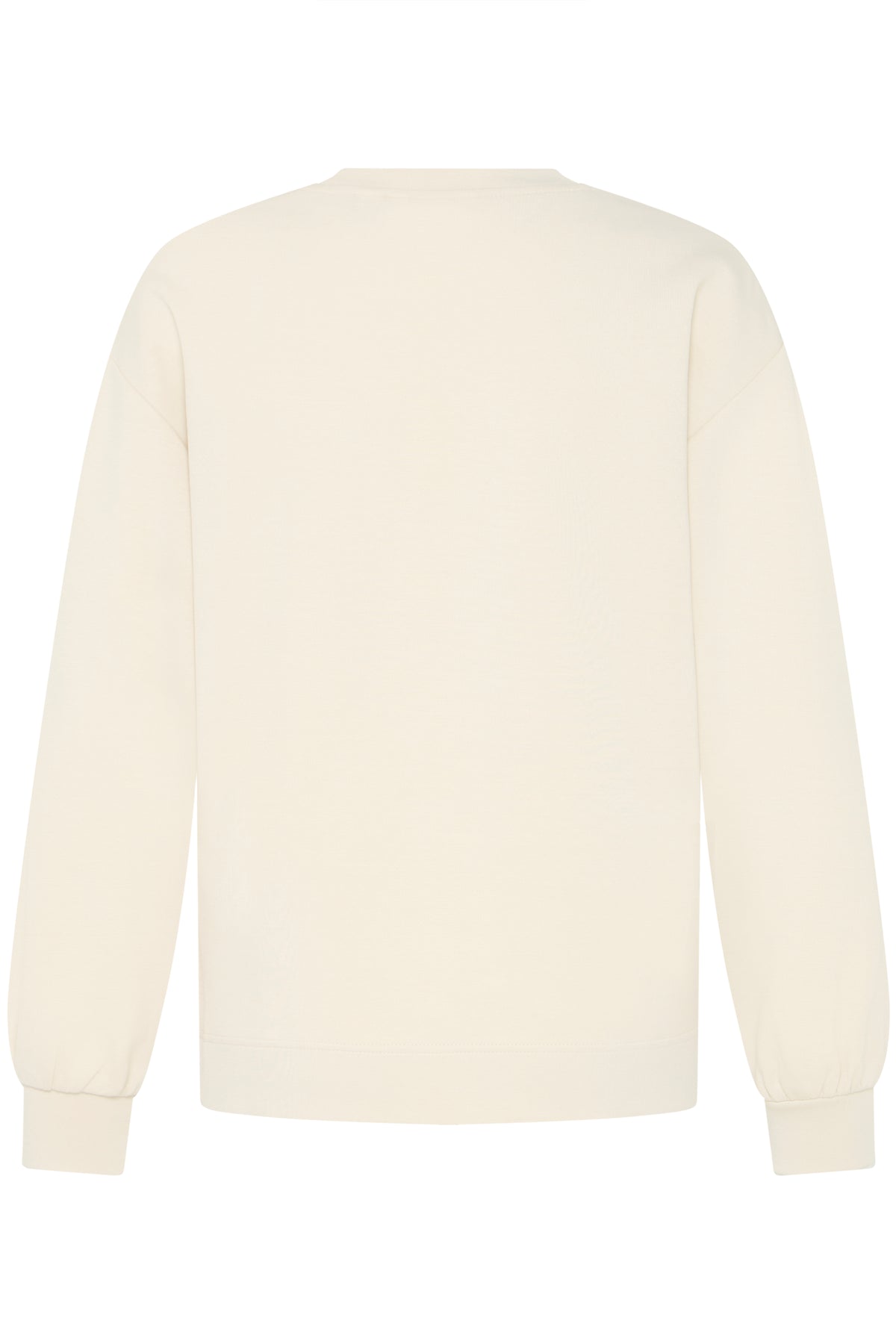 B.Young ByPusti Beige Modal Embossed Logo Sweatshirt, 20818707