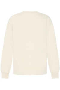 B.Young ByPusti Beige Modal Embossed Logo Sweatshirt, 20818707