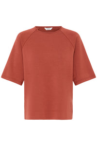 B.Young ByPusti Marsala Modal Round Neck T-Shirt, 20818708