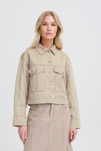B.Young ByLupina Nomad Beige Denim Jacket, 20818742