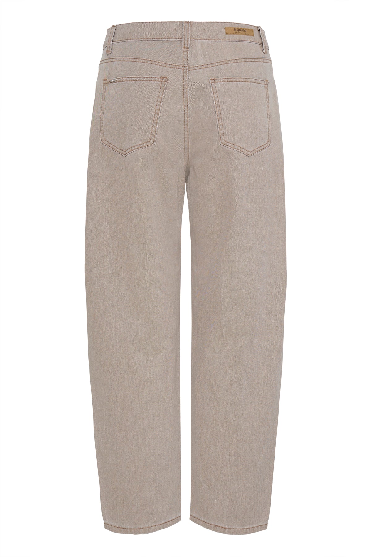 B.Young ByLupina Nomad Beige Barrel Leg Jeans, 20818744